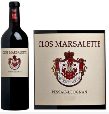 Rượu vang Clos Marsalette Pessac ,Léognan 