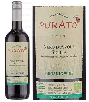 Rượu vang Purato Organic Wine Nero d'Avola Sicilia
